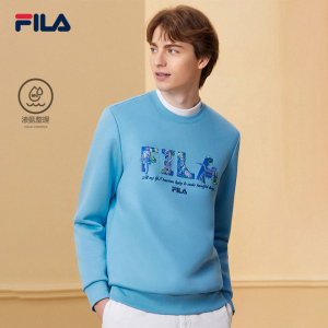 FILA×V&A联名系列斐乐男子卫衣2024春季新款长袖新年款运动上衣