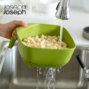 洗菜盆沥水篮英国Joseph家用厨房收纳带手柄大号塑料耐高温菜篮子