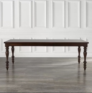 美式实木餐桌椅组合复古全实木长桌子法式复古咖啡桌家用做旧饭桌