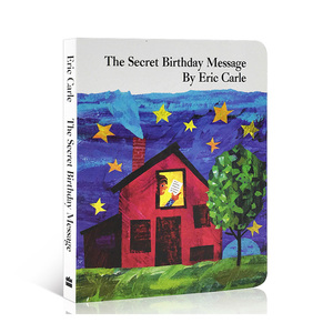 进口英文原版正版 The Secret Birthday Message Board Book 纸板 秘密的生日信息 作者 Eric Carle 艾瑞卡尔爷爷