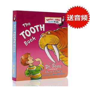 进口英文版原版正版 The Tooth Book 牙齿书苏斯博士 Dr. Seuss 儿童纸板书宝宝身体认知书 Bright and Early Board Books英语读物