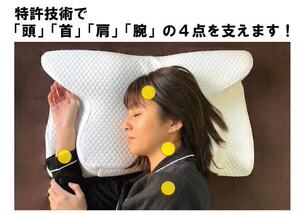 日本进口MIJ枕头极眠功能枕肥胖孕妇熟睡打鼾护记忆棉止鼾助眠枕