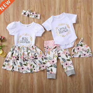 Family Looking Set Big/Little Sister Matching Baby Girl ops