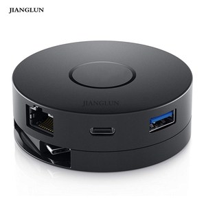 JIANGLUN New For Dell DA300 USB C to HDMI/VGA/Ethernet/USB