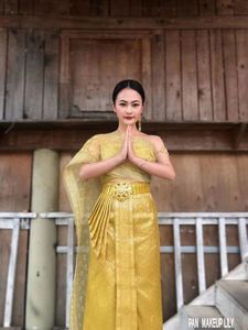 泰国金线披肩 刺绣泰式礼服披肩 拍照写真披纱 纱丽披肩 傣装配饰