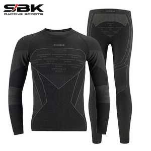 新款SBK滑衣摩托车速干衣打底内衣连体汗衣套装机车骑行装备吸汗