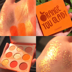 ▲美国官网Colourpop橘子盘Orange You Glad橙色眼影盘卡拉泡泡