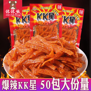 德建KK星辣条爆辣变态辣麻辣丝湖南特产8090童年经典怀旧零食小吃