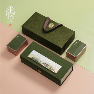 半斤新款高档绿茶碧螺春铁观音龙井茶茶叶包装盒空盒茶叶罐礼盒