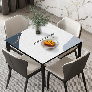 方桌桌垫正方形隔热耐高温四方形八仙桌小四方桌皮革桌布防水防油