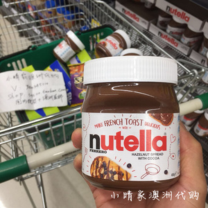 现货澳洲费列罗Nutella榛果巧克力酱可可榛子味400g早餐西点烘焙