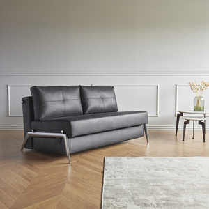 依诺维绅小户型客厅沙发床卡卢比功能两用可折叠铝腿科技布艺沙发