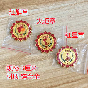 上海老师推荐标准款一二年级小学生红星章红旗章火炬章少先队胸章