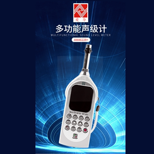 杭州爱华多功能声级计噪音量分贝测试校准仪器OCT打印机AWA6228+