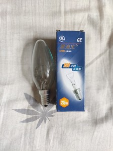 GE品牌可调光钨丝灯泡白炽灯泡E14/E27螺口25W40W球形灯泡尖泡