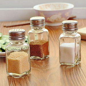 玻璃透明胡椒调味瓶椒盐瓶调料罐烧烤调味盒厨房用品家用佐料盐罐