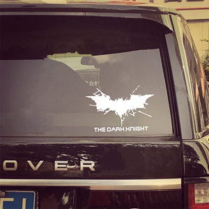 正义联盟英雄蝙蝠侠汽车贴纸 反光贴纸 黑暗骑士裂纹改装拉花标志