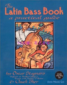 The Latin Bass Book带伴奏拉丁风格贝斯巴西南非古巴爵士低音线