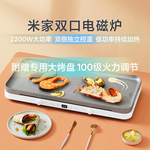 小米米家双口电磁炉双灶聚嗨电烤盘火锅烤肉料理多功能家用炒菜