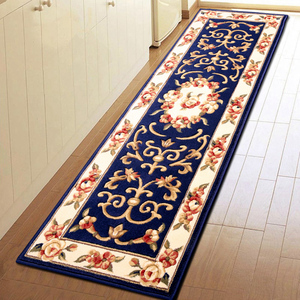欧式加厚长方形玄关地垫走廊地毯过道家用长条厨房垫子卧室床边毯
