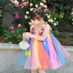 儿童环保走秀服装幼儿园亲子创意塑料袋手工衣服女童成人时装秀