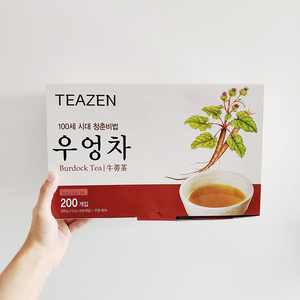 偷偷养生从不添加糖 COSTCO代购 TEAZEN牛蒡茶包散装韩国产