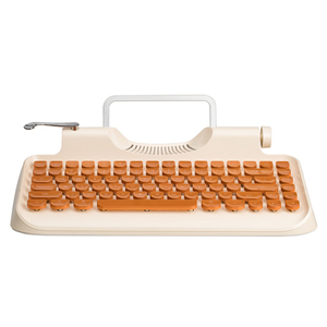 巴洛克天使蓝牙机械键盘青轴茶轴红轴蒸汽朋克打字机复古机械键盘
