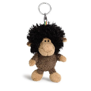NICI正品可爱黑人羊钥匙扣包包挂件小羊毛绒玩具礼物娃娃玩偶