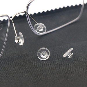 太金林德伯格眼镜框架配件硅胶鼻托卡口圆形鼻托透明镜托鼻垫托叶