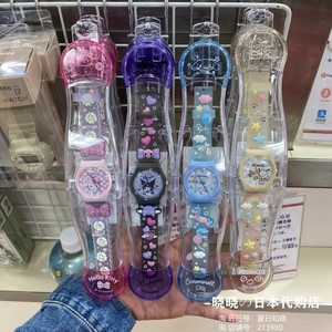 日本代购Sanrio三丽鸥kitty美乐蒂玉桂狗库洛米立体动漫卡通手表