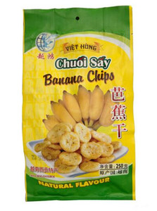 越南特产进口食品 越鸿芭蕉干 芭蕉片香蕉干香蕉片250g 3袋起包邮