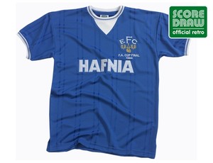 复古球衣 埃弗顿爱华顿Everton 1984 FA Cup Final shirt