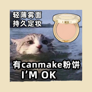 一秒磨皮！保税CANMAKE井田棉花糖粉饼持久控油定妆遮瑕散粉蜜粉