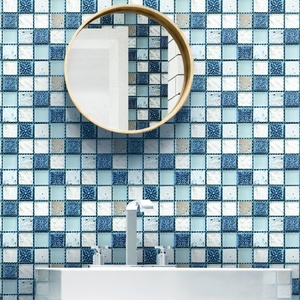 创意马赛克瓷砖贴3d立体墙贴卫生间防水自粘墙纸厨房防油贴纸