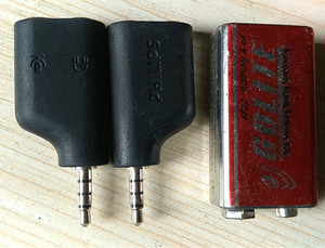 原装飞利浦 手机一分离二转换口耳麦转接器 耳机与话筒转分线器