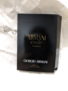 Armani阿玛尼Code黑色印记Absolu密码精粹男士香水小样1.2ml 浓香