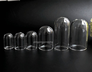 定制16/18/20/25直径毫米裸瓶玻璃圆头罩许愿生日瓶手工diy配件