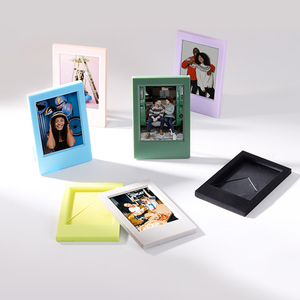 立式小相框富士三寸mini卡片拍立得照片相纸桌面可立装饰简约卡套