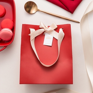 喜糖袋红色手提袋礼品袋结婚盒子袋子婚礼礼物袋欧式糖盒伴手礼袋