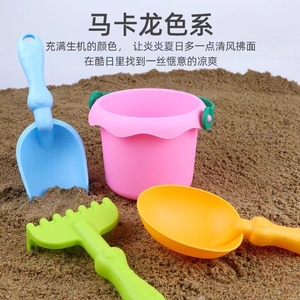 沙滩玩具可折叠便携儿童水桶捞鱼螃蟹宝宝挖沙铲子玩水