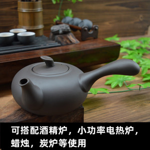 陶瓷煮茶壶温茶壶陶瓷小单壶泡茶粗陶紫砂壶日式茶道功夫茶具单壶