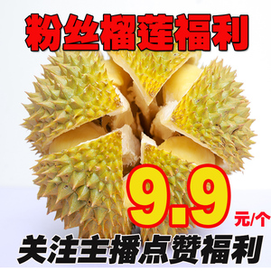 【9.9一个粉丝福利限时抢购】泰国鲜果榴莲不限品种1.5斤左右