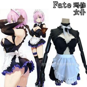 新款Fate/Grand Order 玛修 马修 COS服 女仆装 cosplay服装 一件