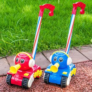 婴儿学步手推车坦克飞机螃蟹蜜蜂儿童单杆响铃推车婴儿玩具推推乐
