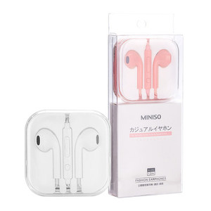 MINISO/名创优品白色立体声耳机入耳式3.5mm苹果安卓手机平板电脑