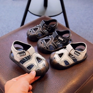 儿童凉鞋1一2岁宝宝婴幼儿男童防踢包头学步鞋2024新款小孩子鞋子