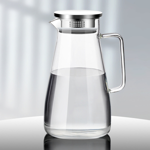 冷水壶玻璃耐高温 家用 泡茶壶大容量凉水杯耐热防摔开水瓶果汁壶