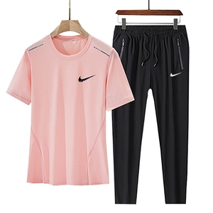 耐克/Nike官方正品冰丝运动套装女夏季轻薄透气速干衣情侣两件套