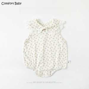 Comfort Baby婴儿衣服生日礼服连体衣爬服女宝花边领子包屁衣哈衣