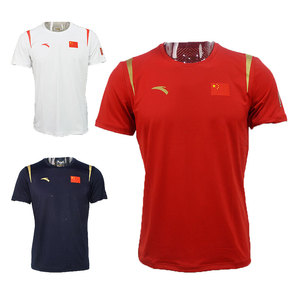 ANTA/安踏2022赞助中国代表团国家队纯净白短袖针织衫T恤衫国服